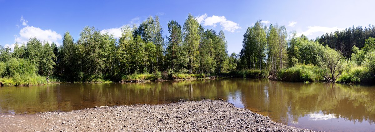 рыбалка на лесной речке - Марина 