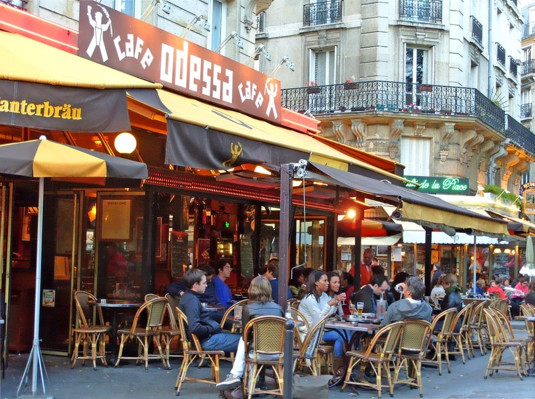 Кафе на бульваре Монпарнас в Париже - Ольга Довженко