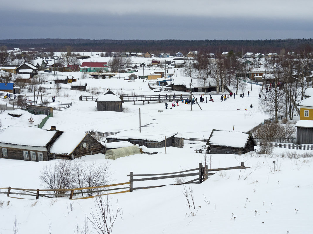 2019, поморское село Нёнокса. Разные ракурсы в начале весны - Владимир Шибинский