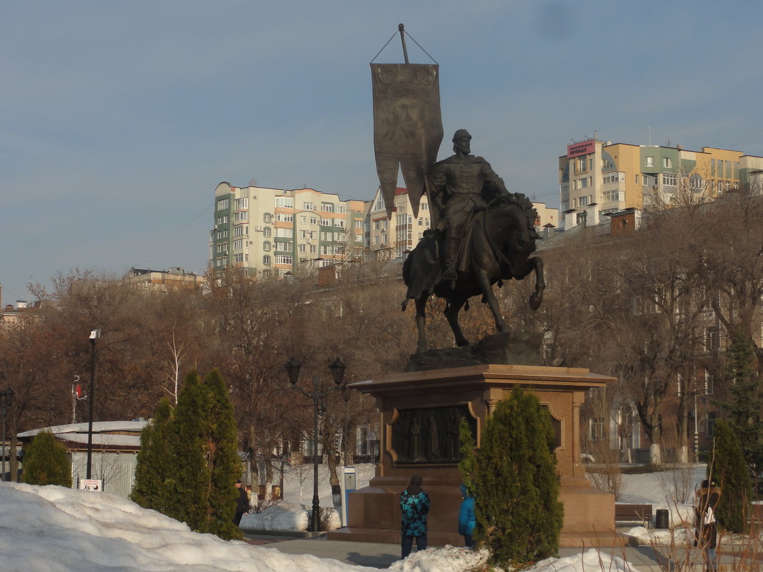 Памятник Григорию Засекину на набережной - марина ковшова 