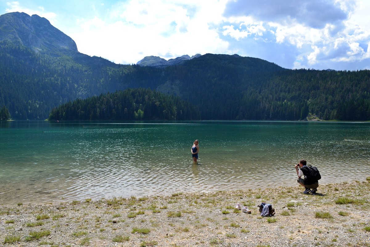Фотосессия в горном озере - Ольга 