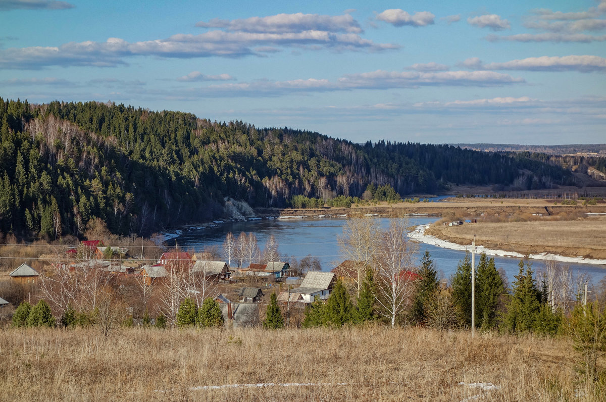 Деревня Якшевитово и река Сылва - Алексей Сметкин