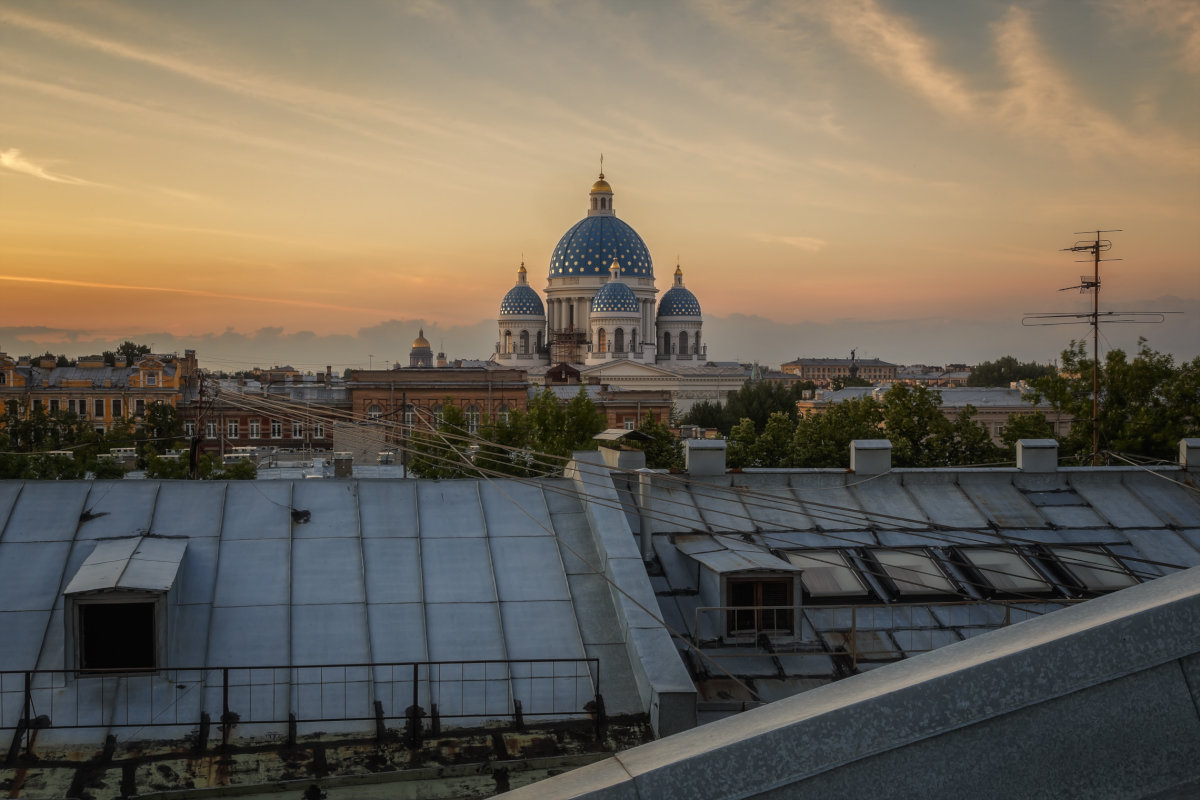 Исаакиевский собор в Санкт-Петербурге вид с крыши