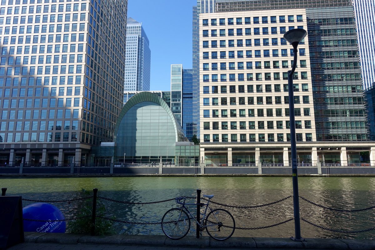 Городской пейзаж. Лондон. Canary Wharf - Lyudmyla Pokryshen