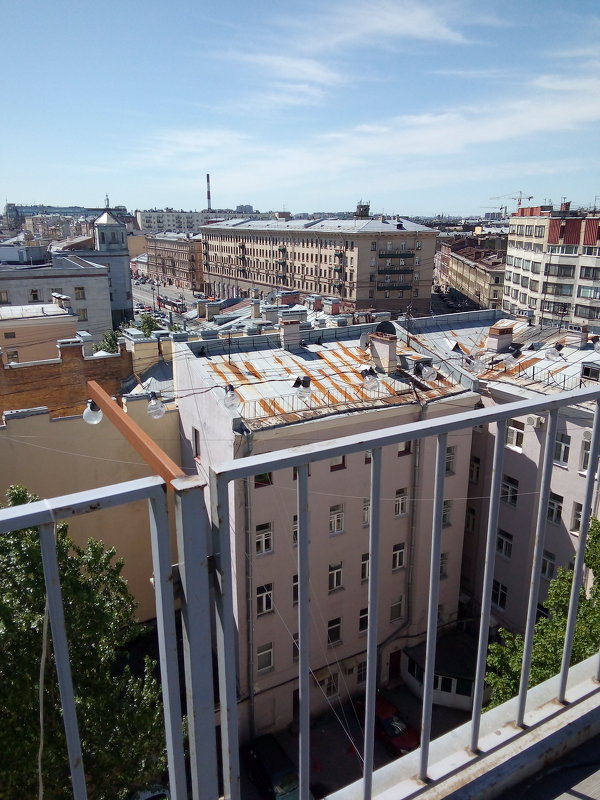 Вид на петербургские крыши в районе метро Лиговский проспект. - Светлана Калмыкова
