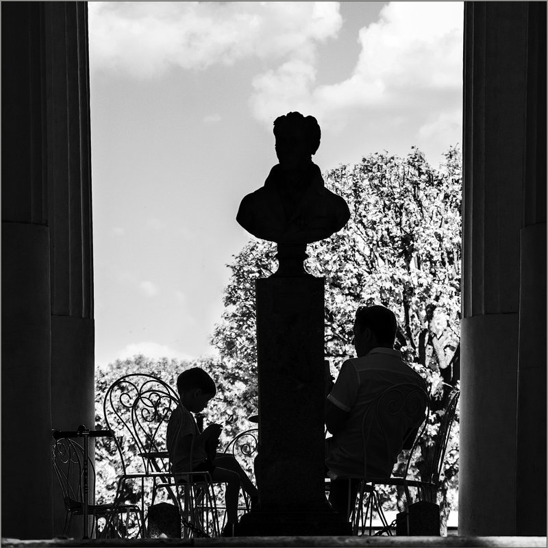 На веранде павильона Росси в Михайловском саду - Александр 