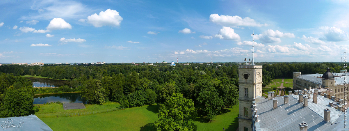 Панорамный вид с Гатчинского дворца - Анастасия Белякова