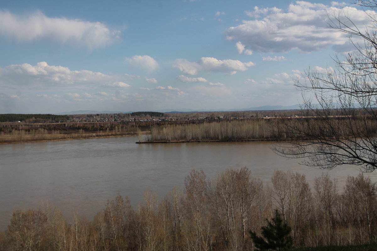 Река Бия в апреле - Олег Афанасьевич Сергеев