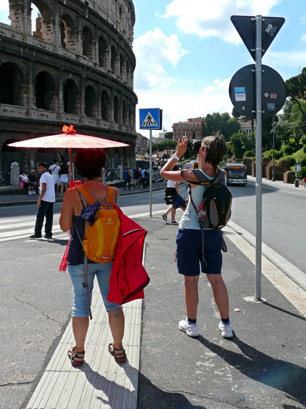 Китайские туристы в Риме. Италия. - Наталья Цыганова 