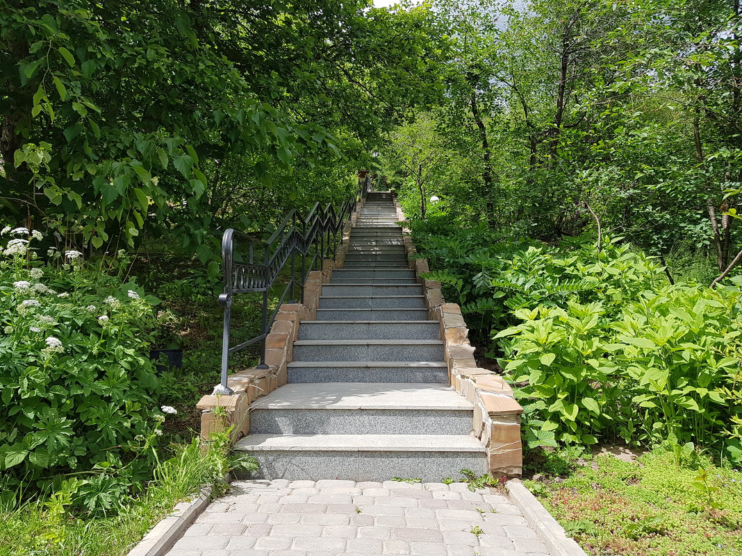 лестница в парке - Владимир 