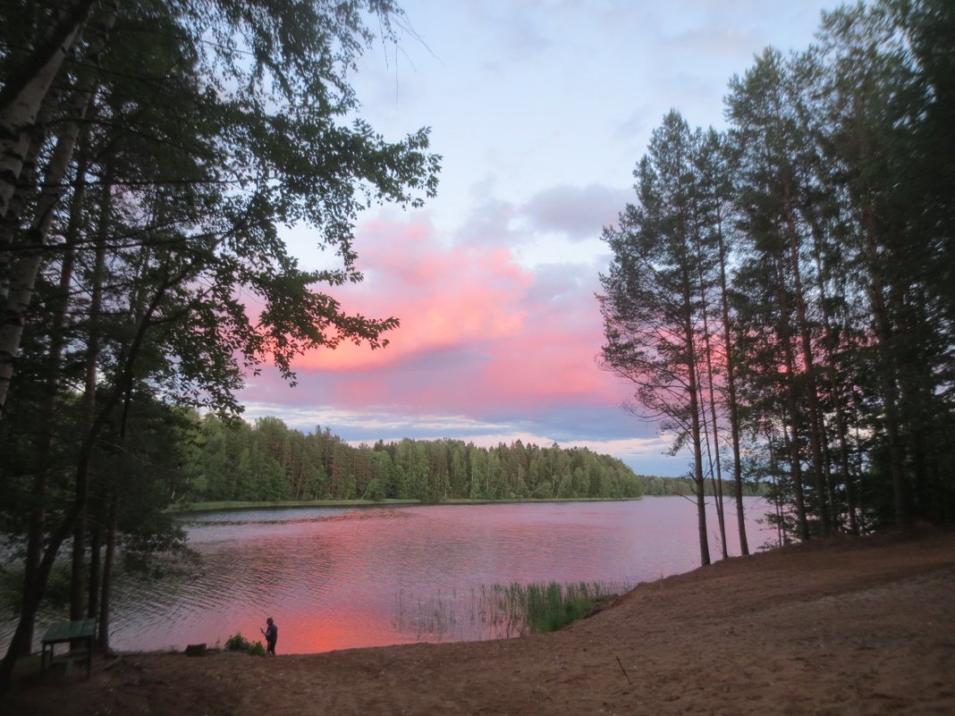 Закат над озером - Елена 
