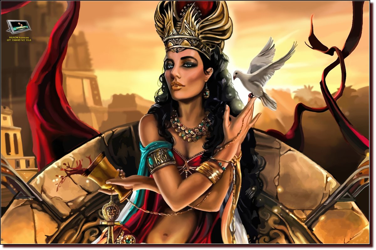 Queen Of Egypt.  (работа выполненная на графическом планшете Huion.) №118. - Anatol L