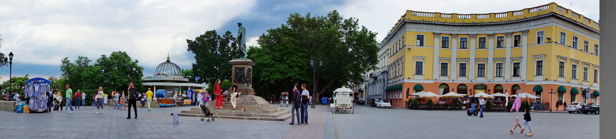 одесса.приморскиий б-р,памятник ришелье(панорама) - Александр Шурпаков