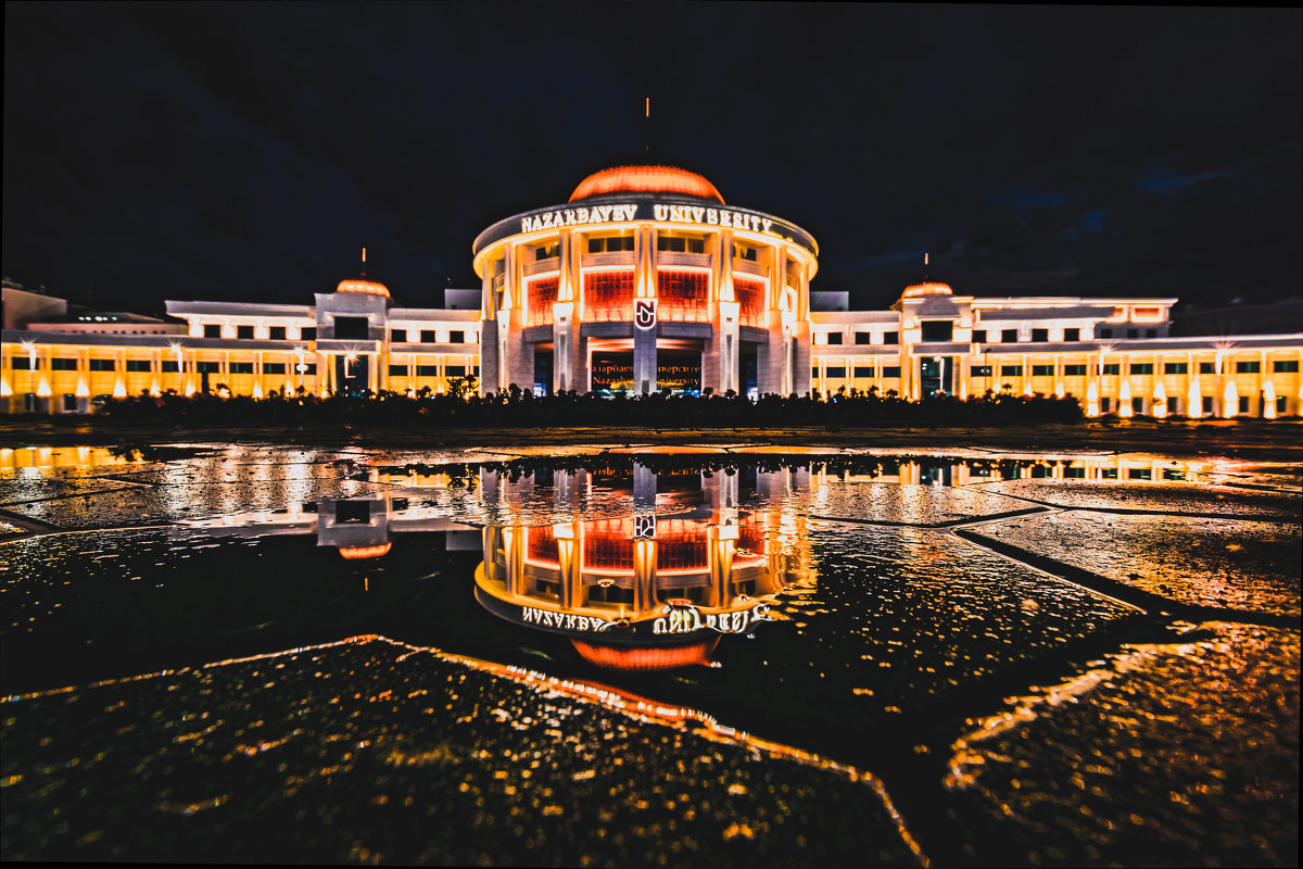 Назарбаев Университет отражение после дождя - Александр (sanchosss) Филипенко