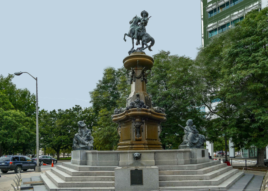 Памятник колонистам-первопроходцам двигавшимся с Востока на Запад, г.Денвер, США - Юрий Поляков