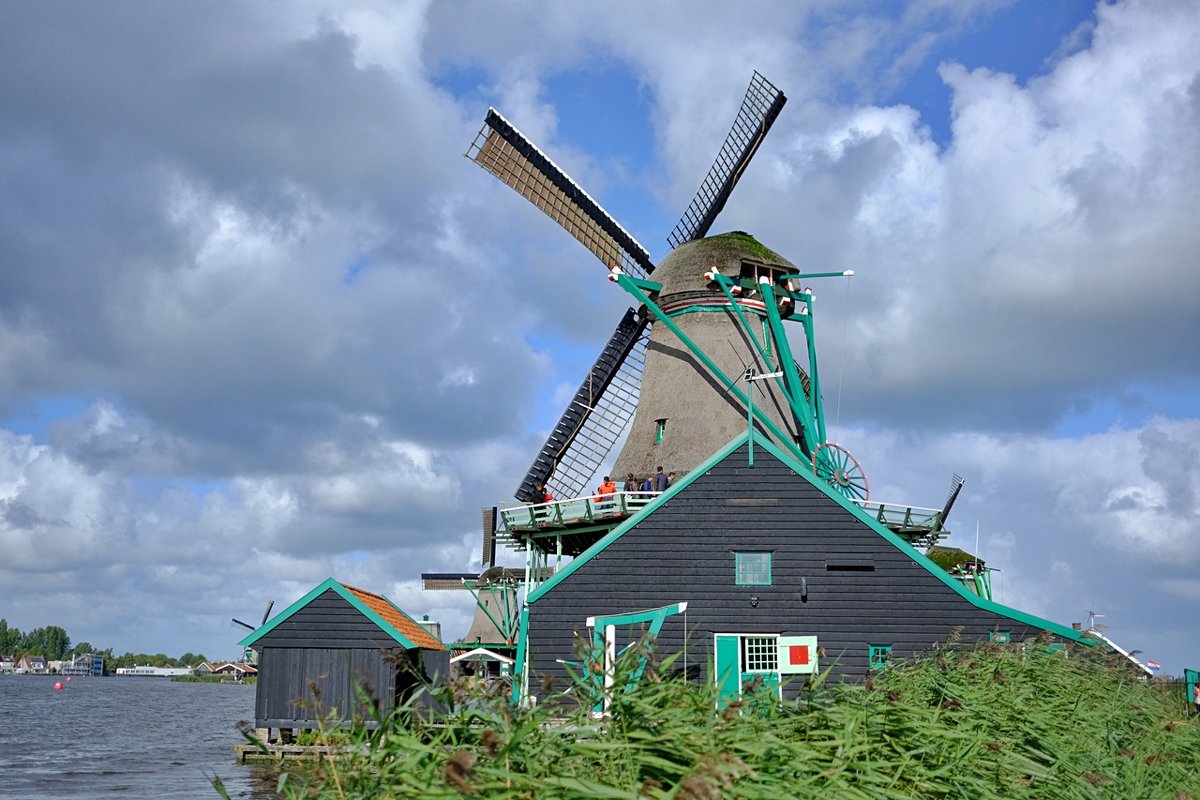 Ветряные мельницы в Зансе-Сханс Нидерланды - wea *