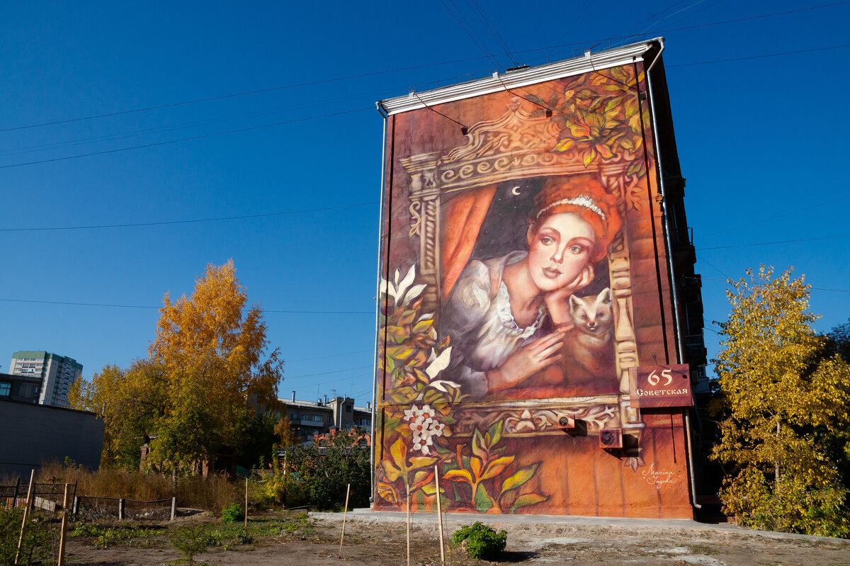 новое граффити в Новосибирске - Анна 