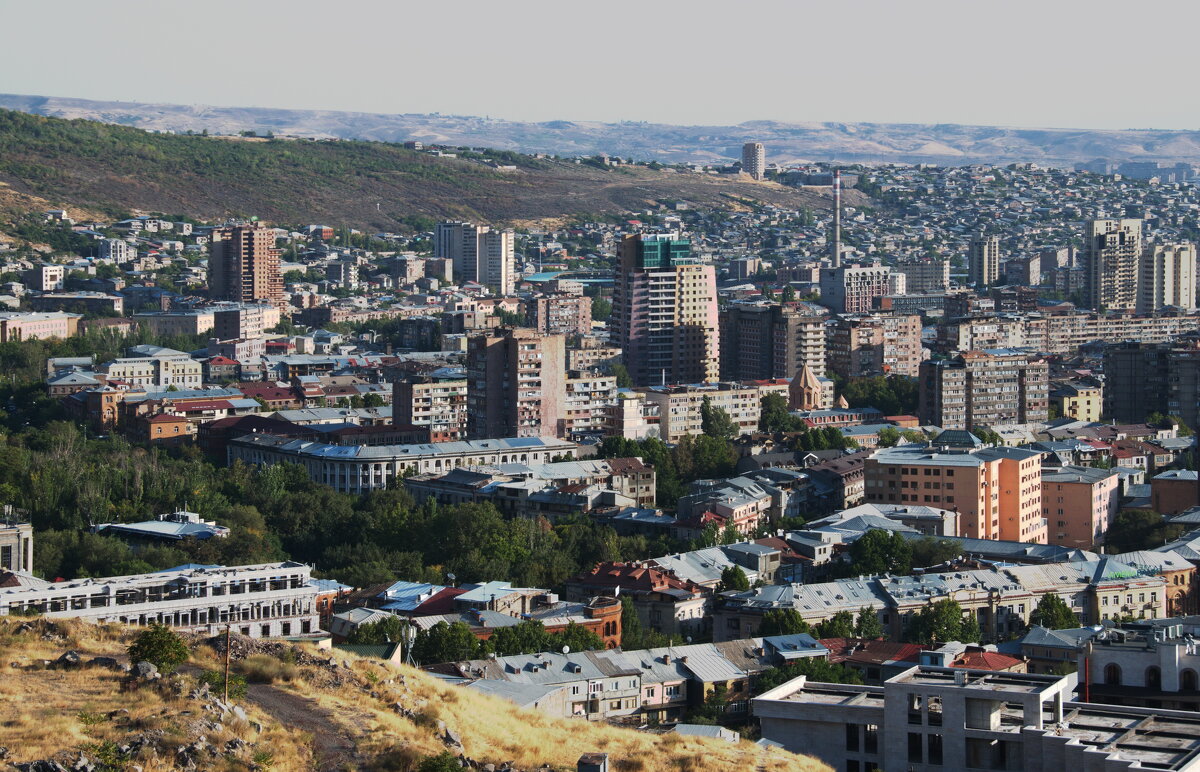 Армения... Панорама города Ереван. - Galina Leskova