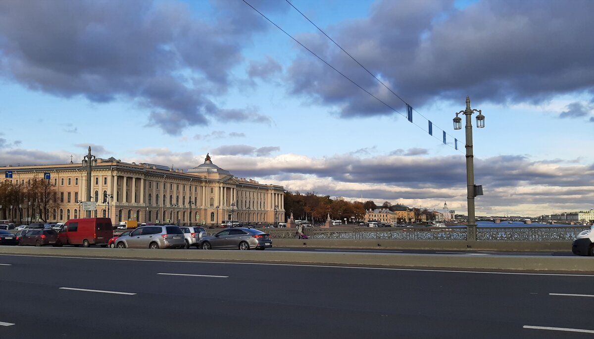 Вид с Благовещенского моста на Академию художеств - Елена Павлова (Смолова)