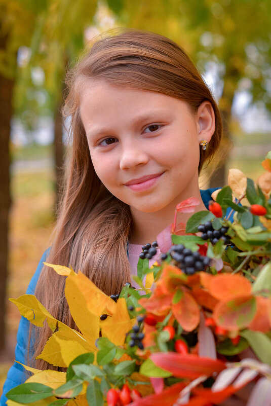 4 осенний портрет для выпускной фотокниги 4 класс - Ольга Егорова