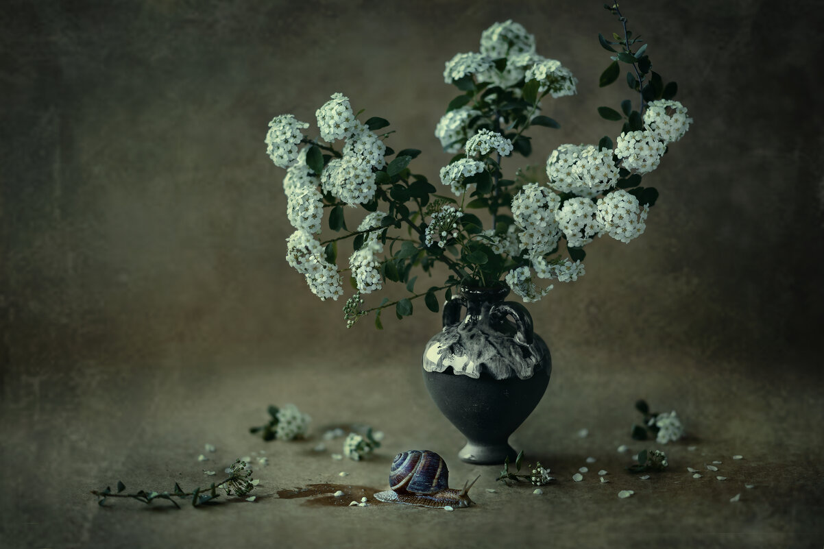 Улитка и цветы - Нина Богданова