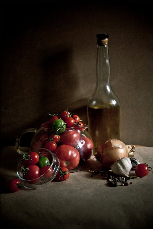 Натюрморт с помидорами - Оксана Сорокина