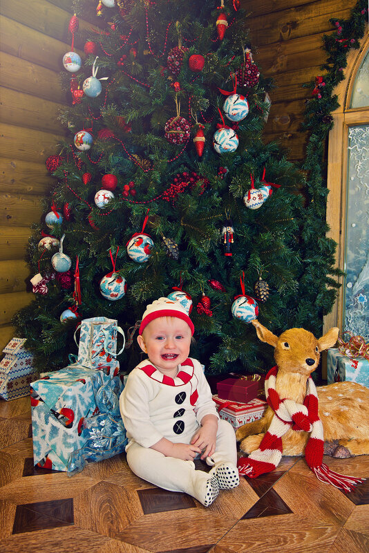 Новогодняя фотосессия малыша - марина алексеева
