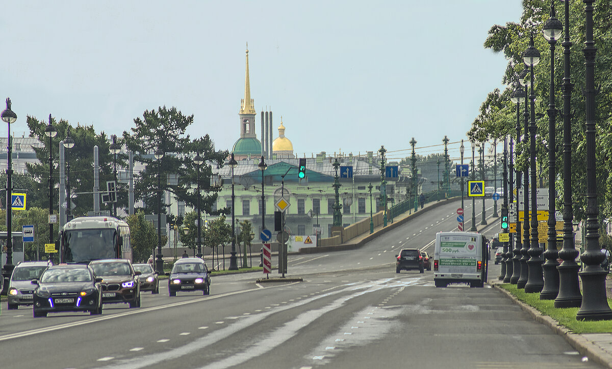 Въезд на Троицкий мост с Каменноостровского проспекта - bajguz igor