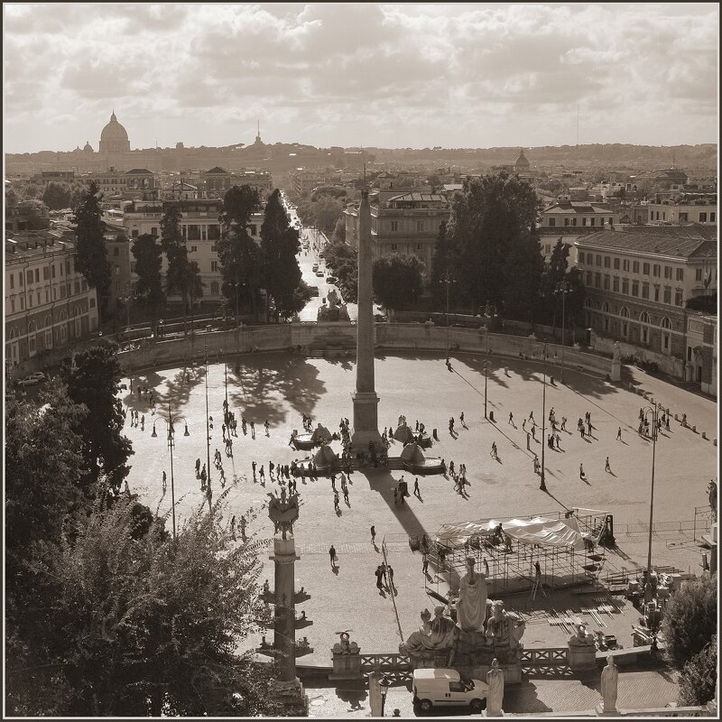 Roma. Piazza del Popolo.. - Николай Панов