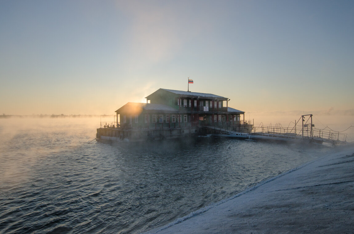 Пристань в мороз -15 - Александр 