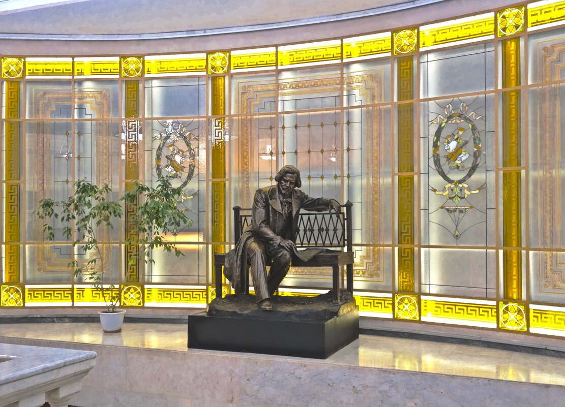 памятник М.И.Глинке в холле филармонии (Малый зал) - Елена 