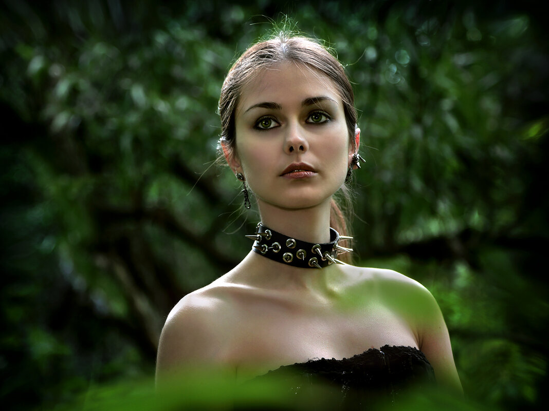 Портрет девушки в лесу на закате.... - Андрей Войцехов