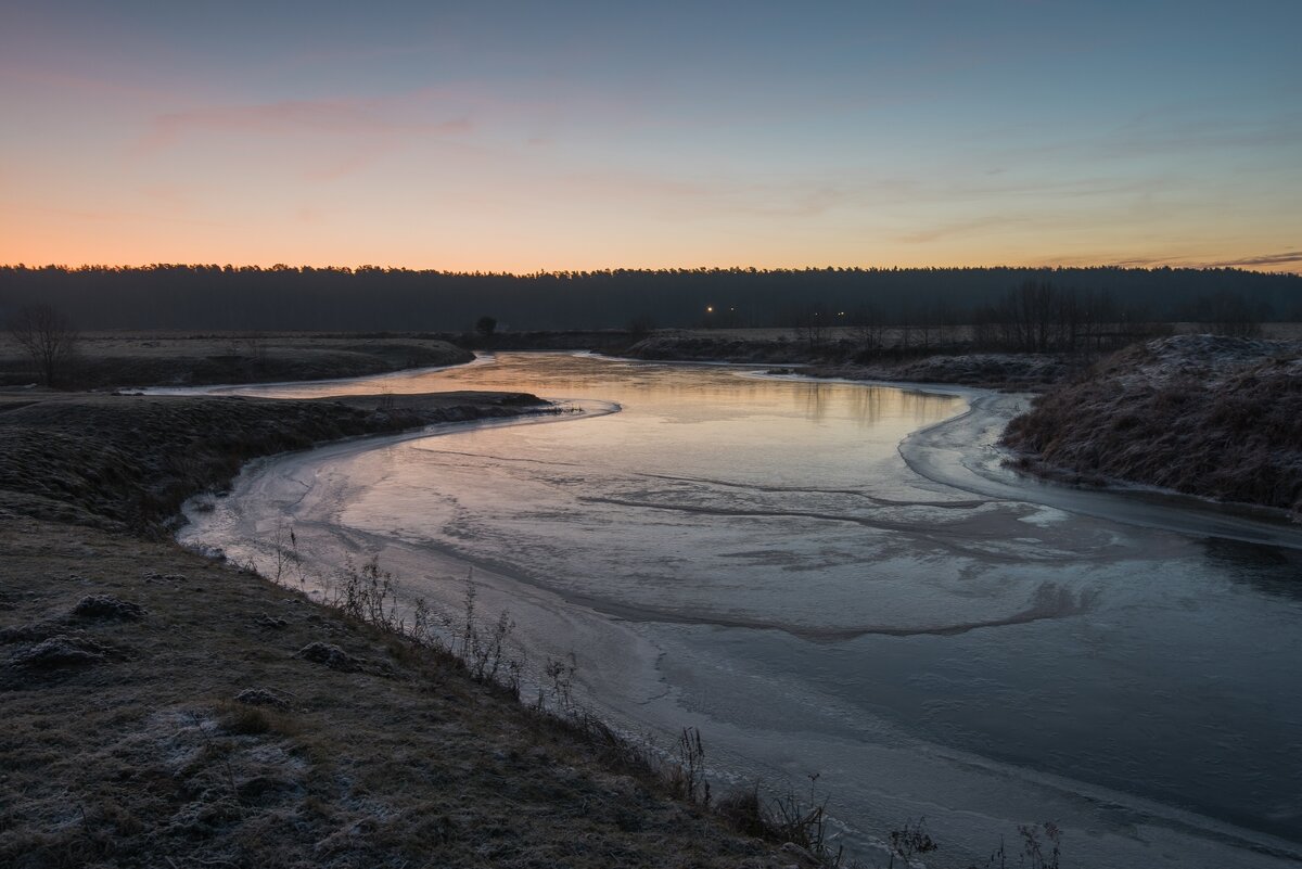 Морозное утро на речке Буянке. - Виктор Евстратов