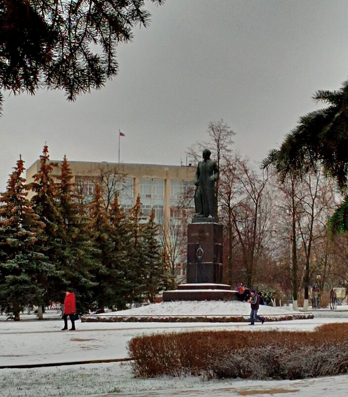 Первый день зимы в городе. - Николай Масляев