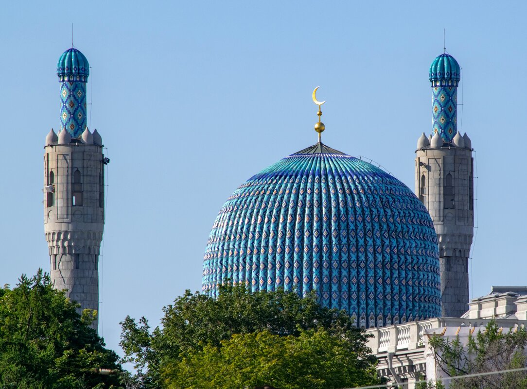 Купол и минареты Санкт-Петербургской соборной мечети - Дарья Меркулова