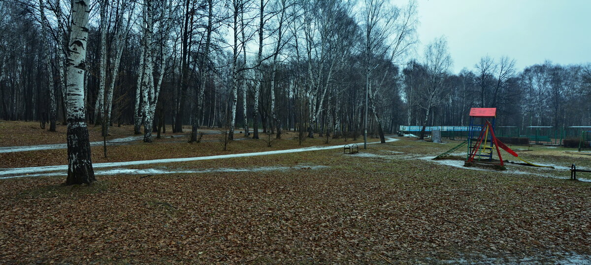 Предзимье в парке (панорама) - Александр Буянов