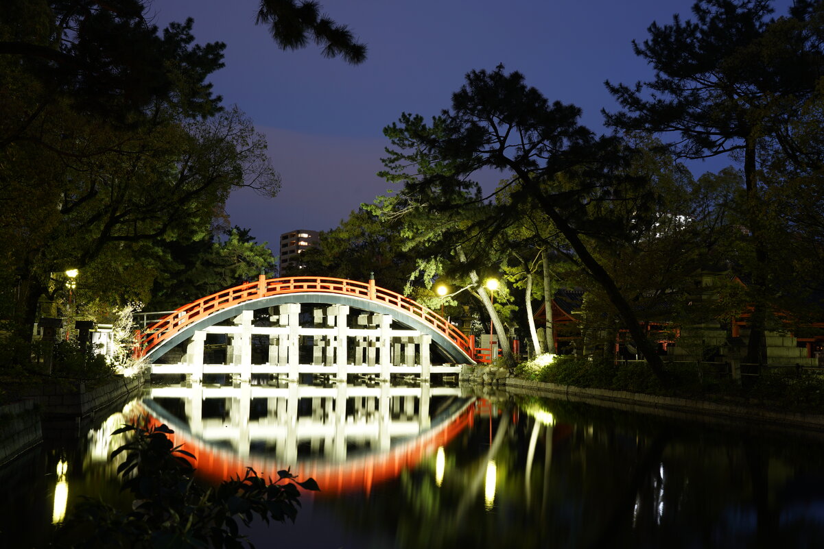 Мост Сорихаси, храм Сумиёси-тайся, Осака, Япония - Иван Литвинов