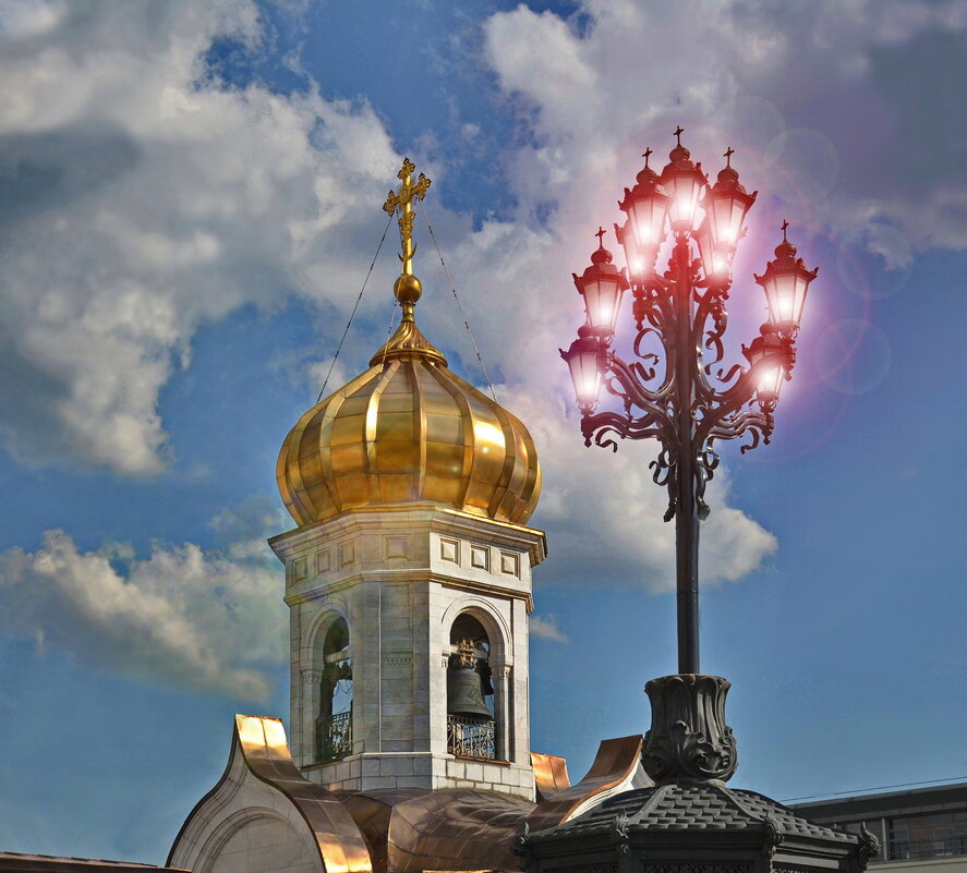 Купол церкви, крест и небо... - Евгений Голубев