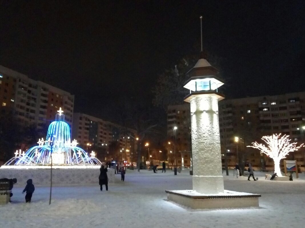 Новогодняя Крымская площадь - марина ковшова 