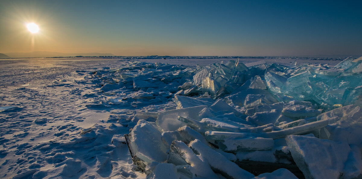 Лёд на Байкале в январе - Борис Коктышев 