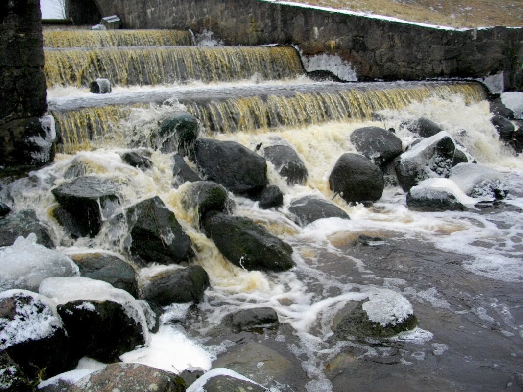 Ниагарский водопад замерзает, а наш каскад нет :-) - Лия ☼