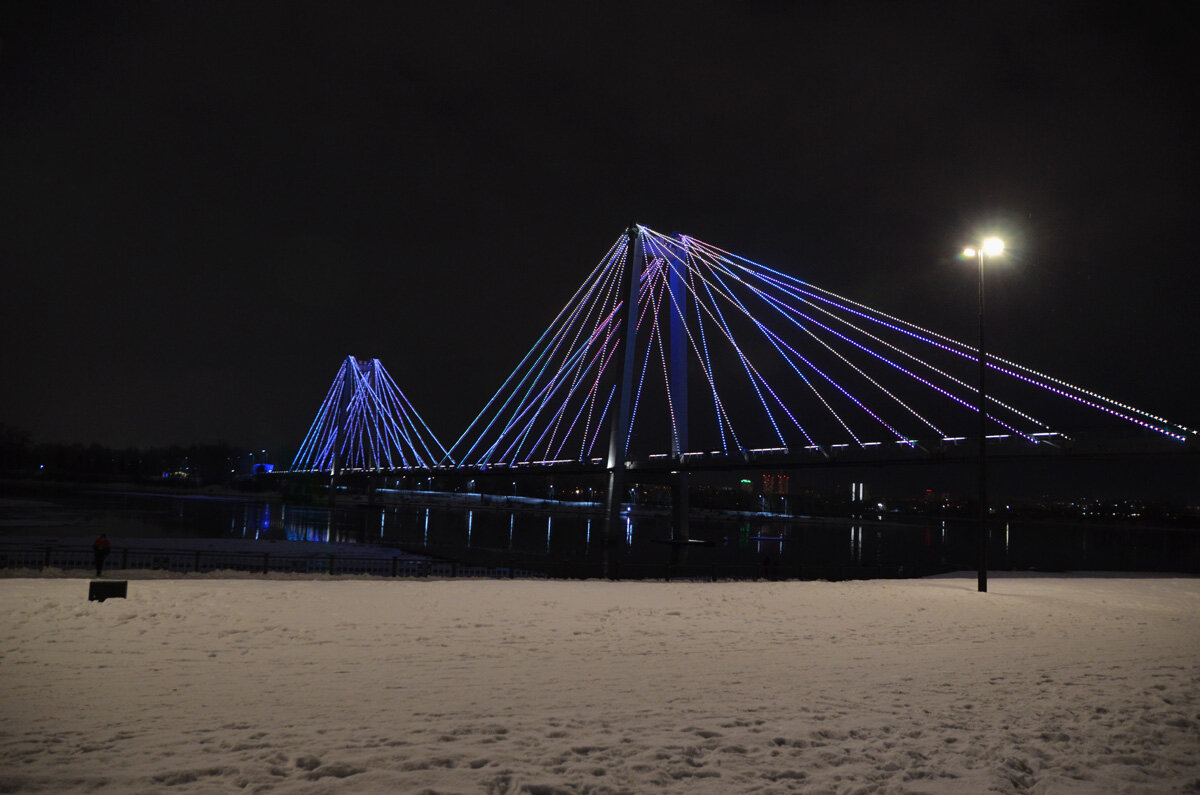 Вантовый мост на остров Татышев в Красноярске - Татьяна Соловьева