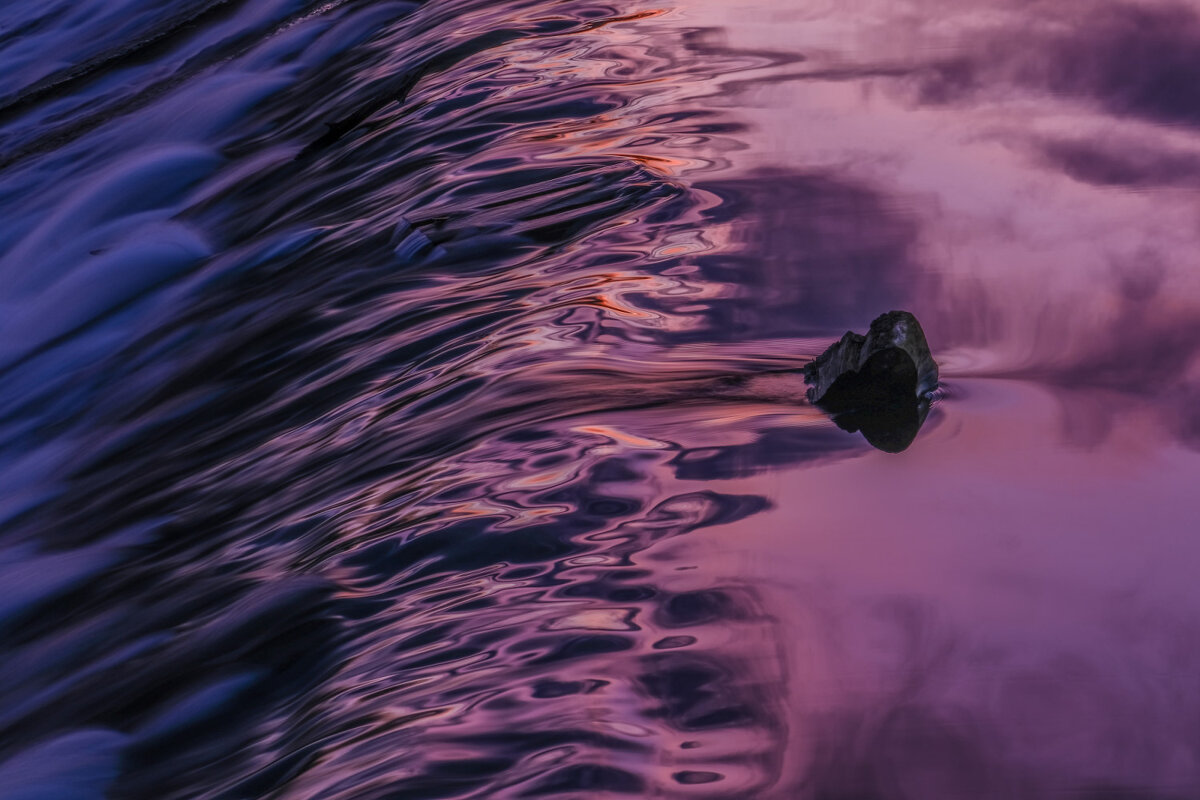 художество заката на воду/лёд - Георгий А