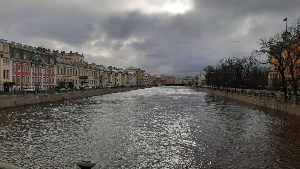 Вид на Фонтанку с Пантелеймоновского моста. - веселов михаил 