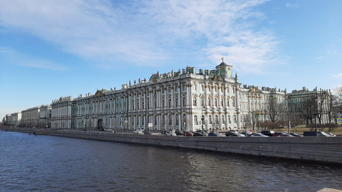 Вид с Дворцового моста на Зимний дворец. - веселов михаил 
