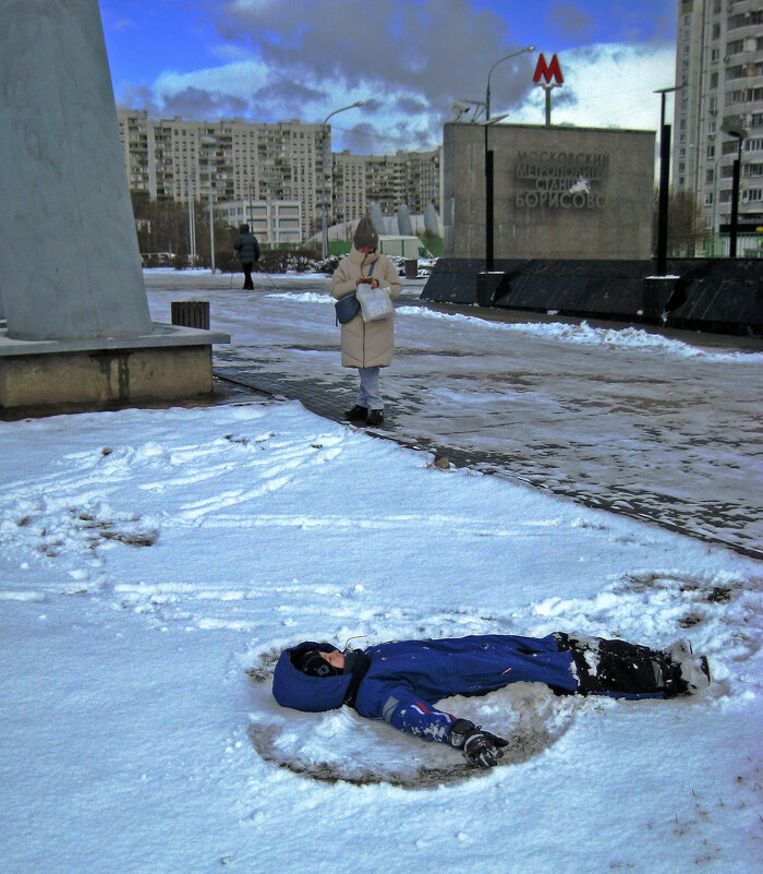 Долгожданный снег в Москве. - Борис Бутцев