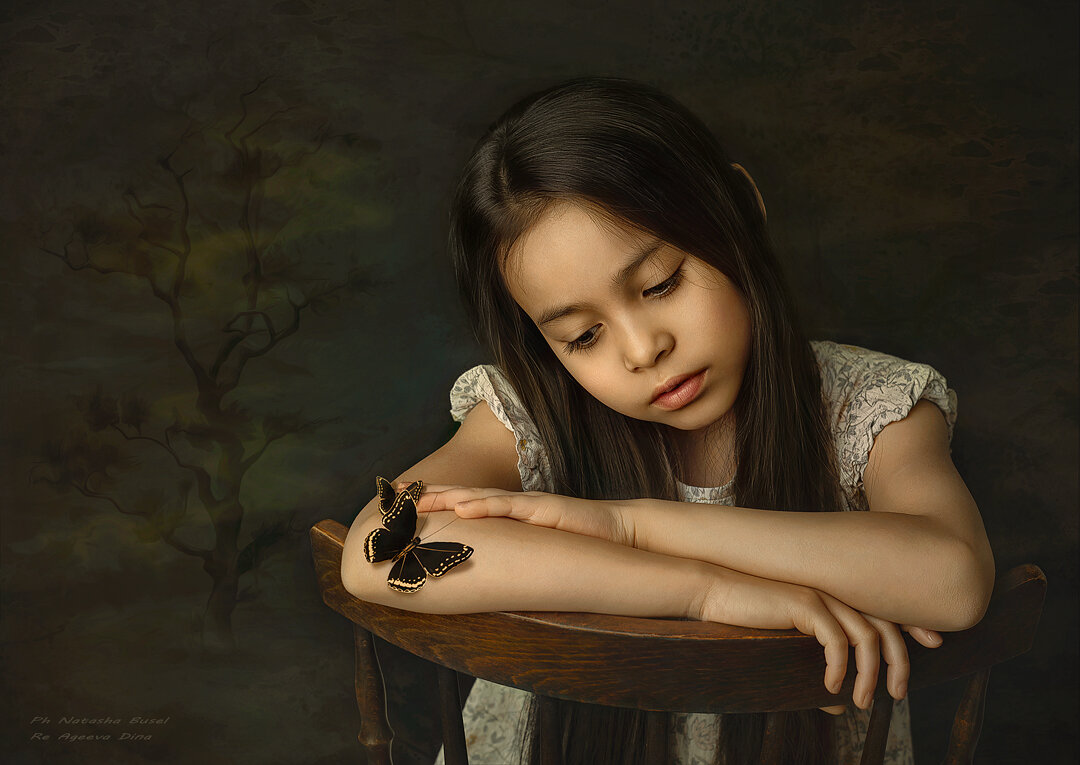 "Девочка с бабочкой" - Дина Агеева