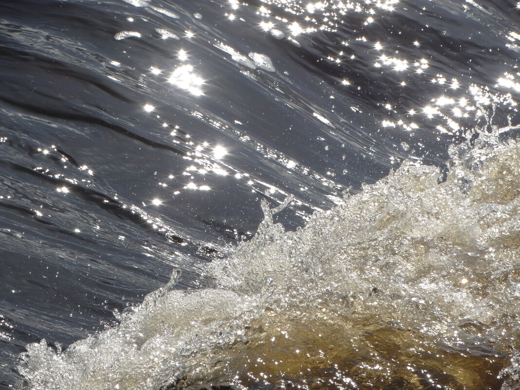 воды реки Луга в лучах апрельского солнца... - Михаил Жуковский