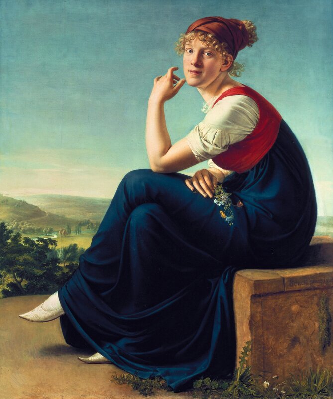 Шик, Кристиан Готлиб  - Портрет Генриетты Даннекер 1802. - Gen Vel