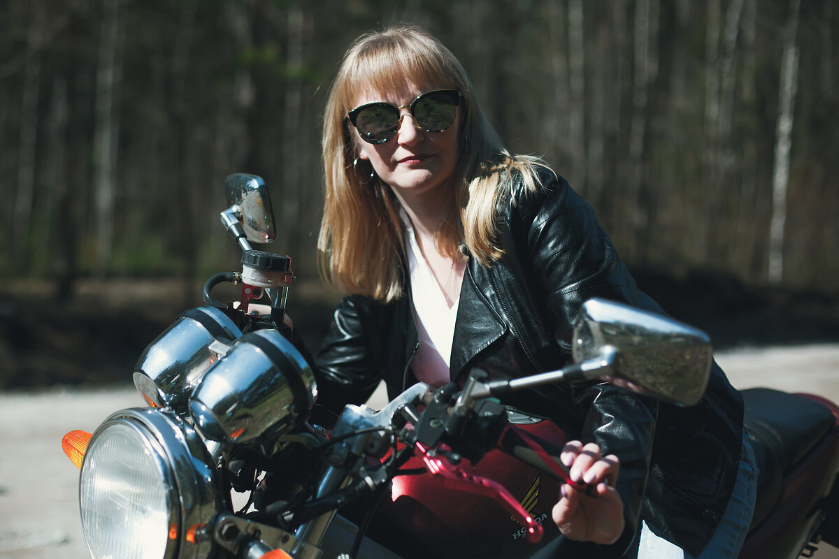 Фотосессия на мотоцикле - Наталья 